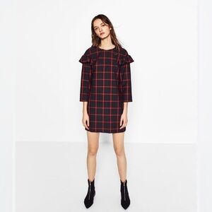 Zara Checkered Mini Dress